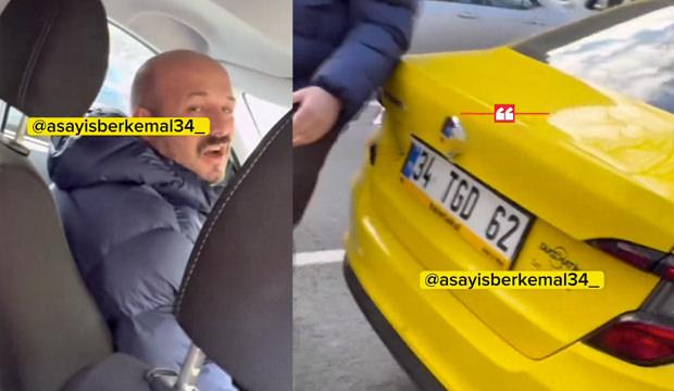 İstanbul'da takside kavga: Kız arkadaşının yanında ağır k&uuml;f&uuml;rler etti