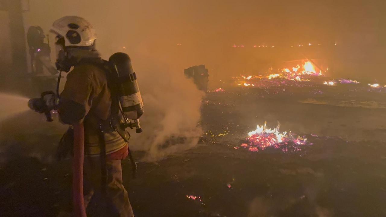 Yangın yerinden görüntü