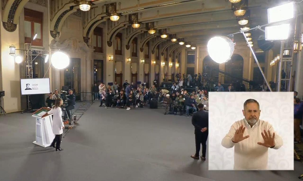 Cumhurbaşkanı Claudia Sheinbaum deprem nedeniyle basın toplantısını yarıda bıraktı.