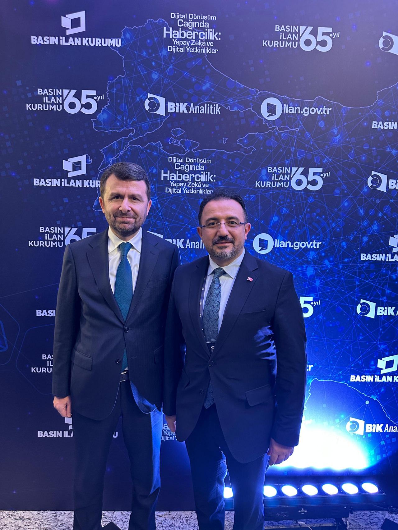 BİK Genel Müdürü Abdulkadir Çay ve Haber7 Genel Yayın Yönetmeni Osman Ateşli