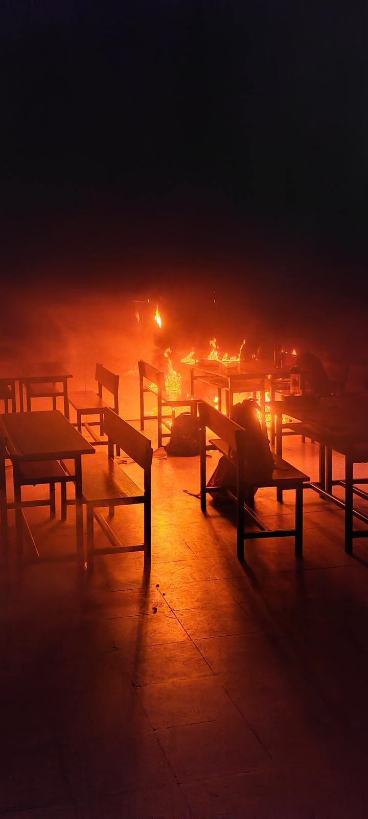 Yangın anından kare