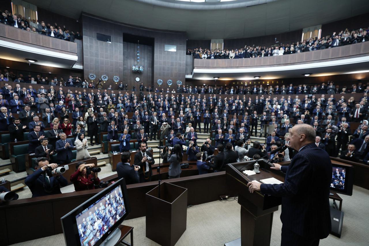 Erdoğan, partisinin grup toplantısında konuştu.