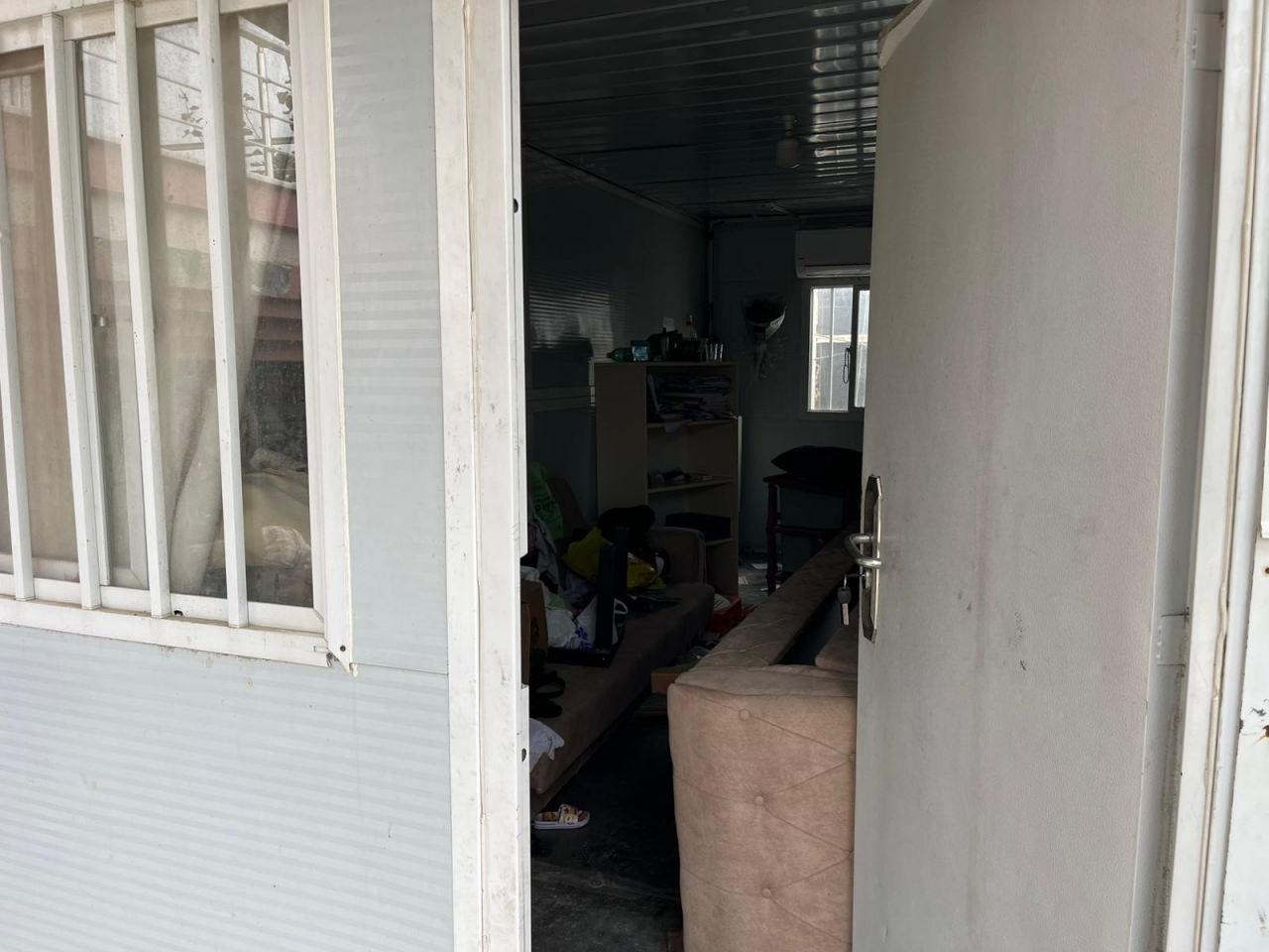 17 yaşındaki Eylül M.'nin bulunduğu konteyner.