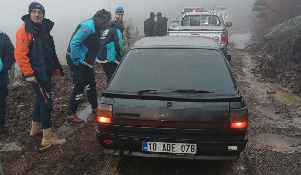 Kazdağları'nda kaybolan 3 kişi, 12,5 saatlik &ccedil;alışmayla bulundu