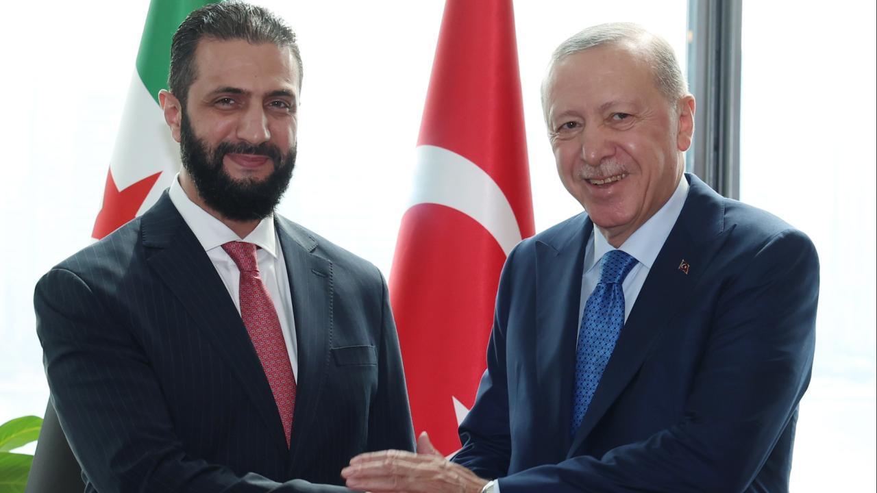 Ahmed Şara ve Recep Tayyip Erdoğan