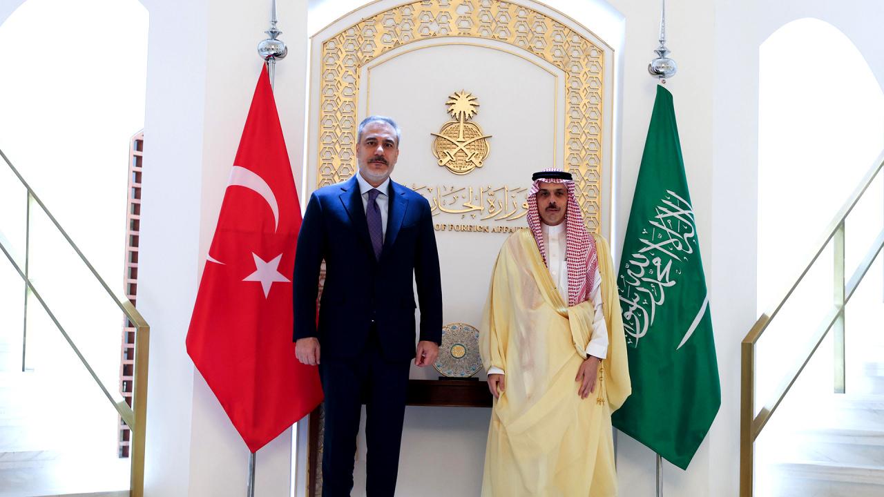 Hakan Fidan ve Faysal bin Ferhan Al Suud