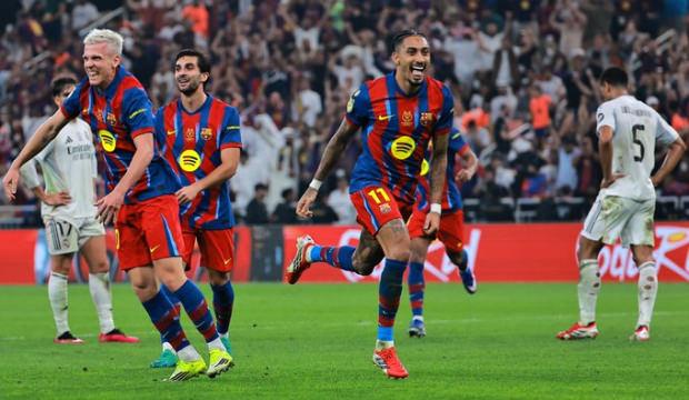 Şampiyon Barcelona! 5 goll&uuml; nefes kesen d&uuml;elloda Arda G&uuml;ler h&uuml;sranı yaşadı