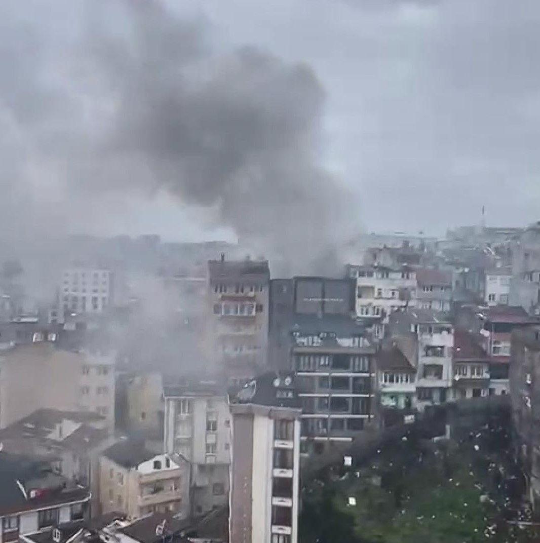 4 katlı binadaki yangın.