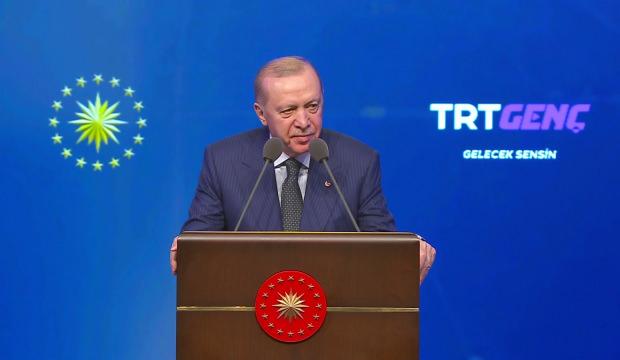 Erdoğan'dan TRT Gen&ccedil; kanalının a&ccedil;ılışında &ouml;nemli mesaj: Ter&ouml;rden daha zararlı!