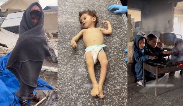 Gazze'de masumlar soğuktan can veriyor