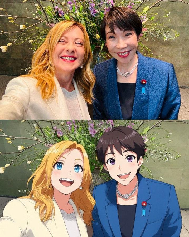 İtalya Başbakanı Georgia Meloni'nin yayınladığı Japonya Başbakanı Sanae Takaichi ile fotoğrafı