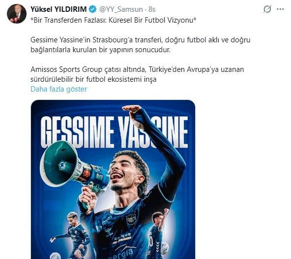 Yüksel Yıldırım'ın X üzerinden yayınladığı gönderinin bir ekran görüntüsü.