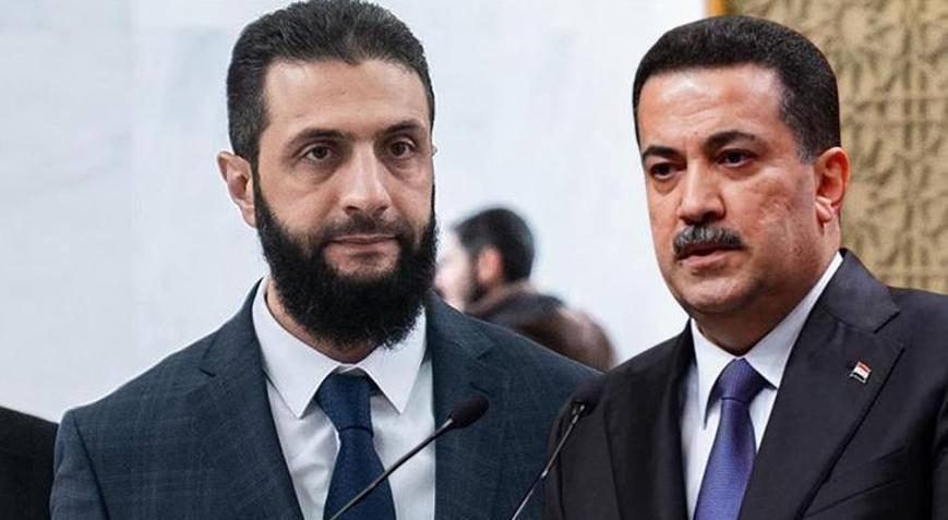 Irak Başbakanı Muhammed Şiya es-Sudani ve Suriye Cumhurbaşkanı Ahmed Şara