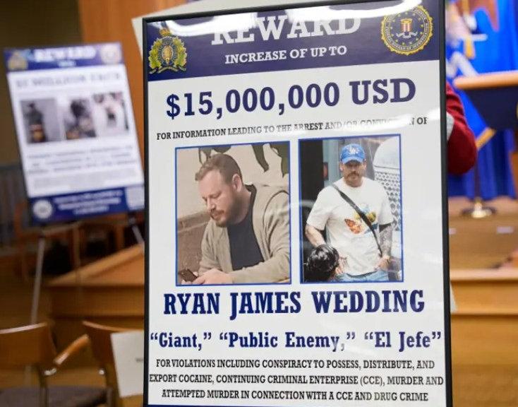 Wedding'in yakalanması için 15 milyon dolar ödül konmuştu