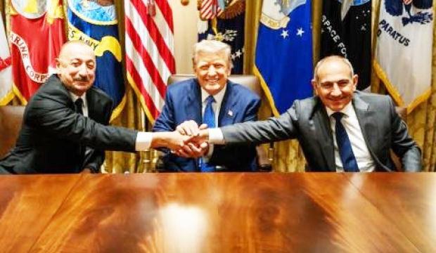 Trump'tan Aliyev ve Paşinyan'a teşekk&uuml;r
