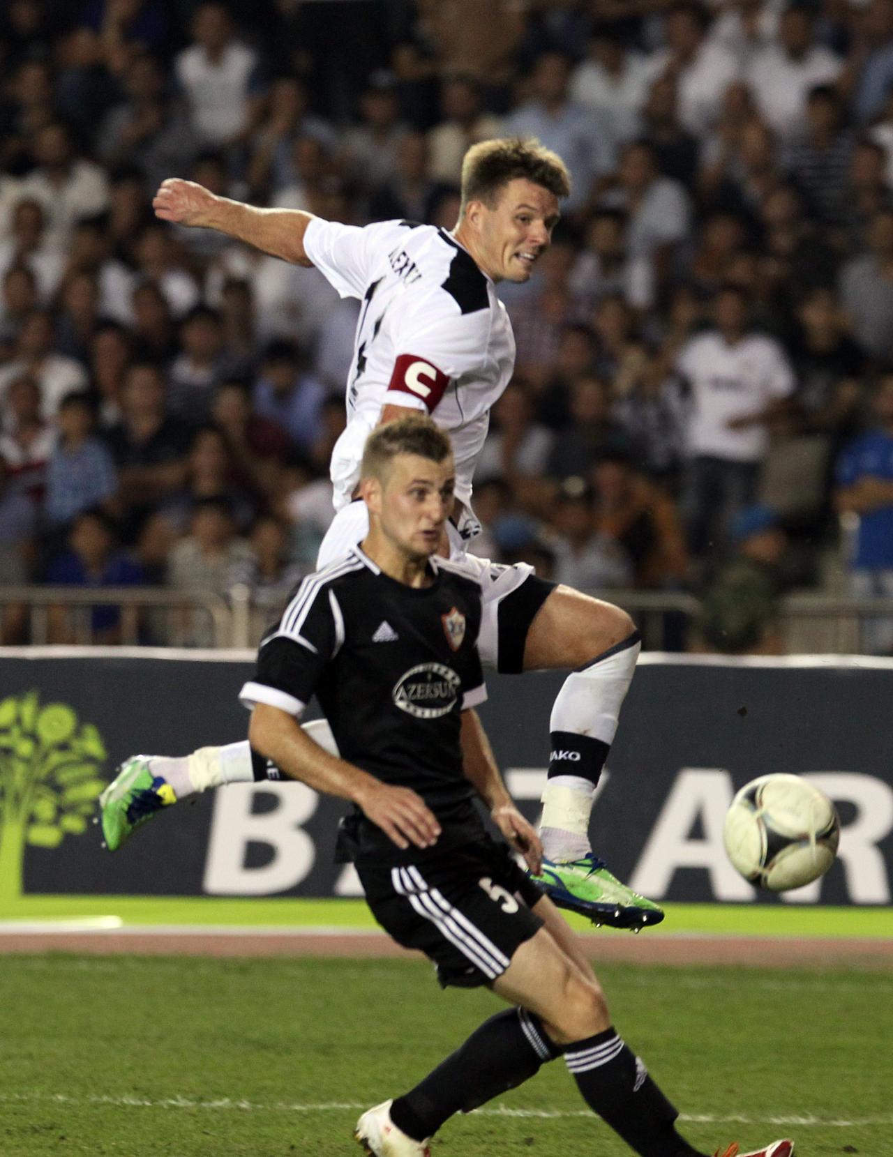 Karabağ - Frankfurt maçından bir kare