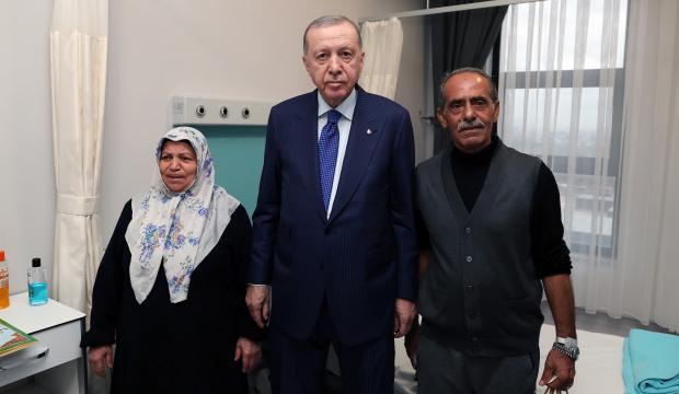 Cumhurbaşkanı Erdoğan, Aydın Şehir Hastanesi'ndeki vatandaşlara ziyaret