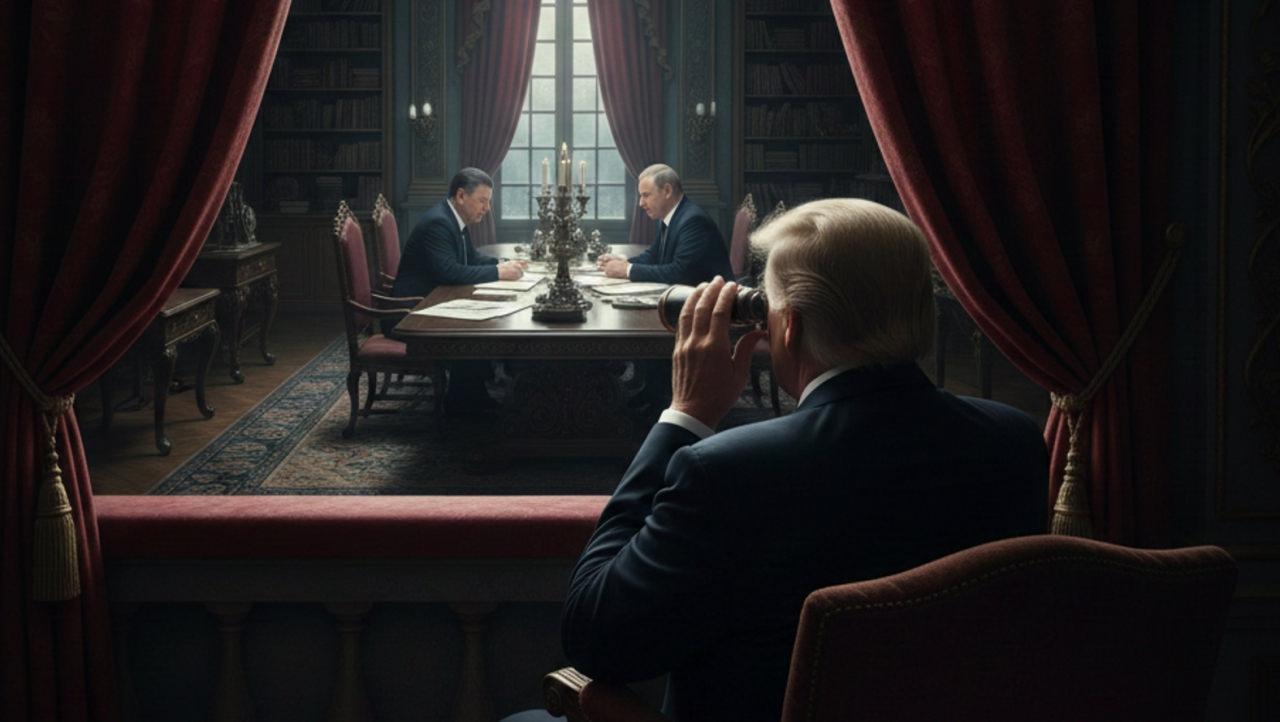 Trump, görüşme yapan Çin lideri ve Rusya liderini gizlice izliyor (temsili görsel)