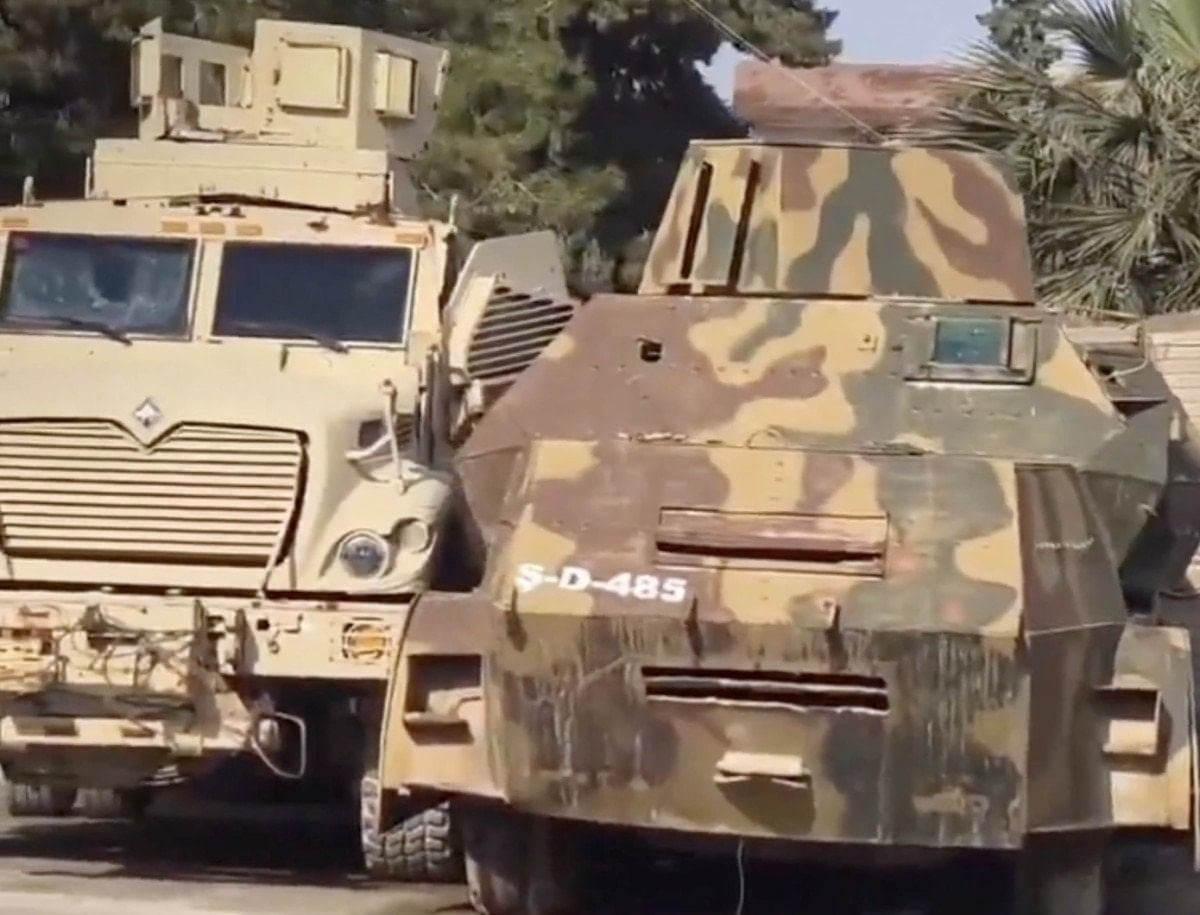 Suriye ordusu, YPG'li teröristlerin kaçarken geride bıraktığı zırhlı araçları da ele geçirdi