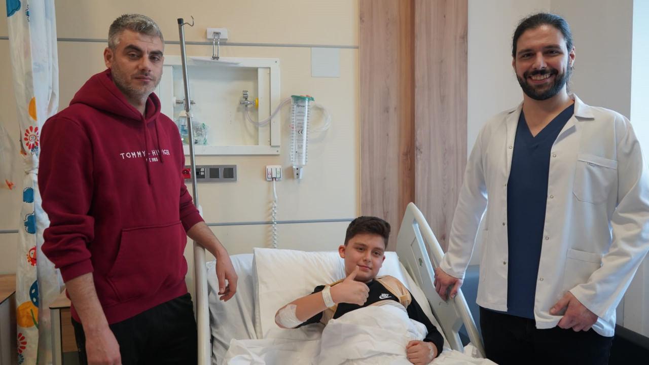 11 yaşındaki Bünyamin Çiçek'in ameliyatı başarıyla tamamlandı.