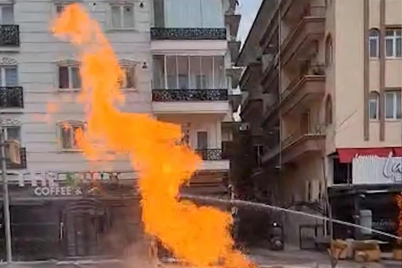 Kırıkkale'de doğal gaz boru hattı patladı