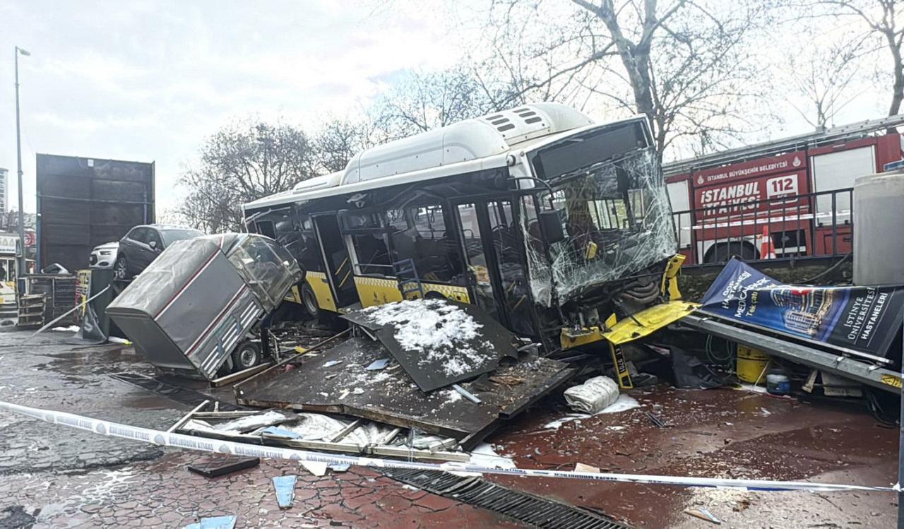 Kaza yerinden görüntüler