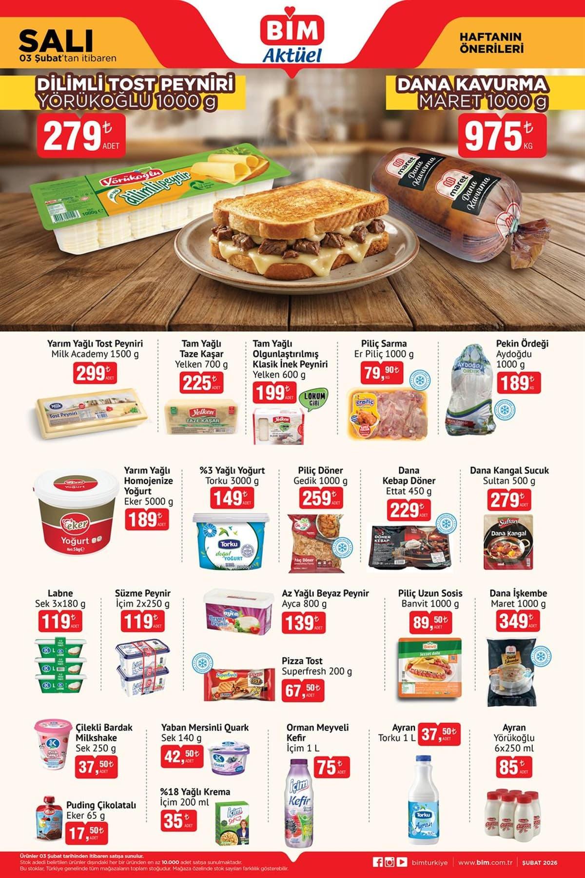 BİM 3-6 Şubat Aktüel Ürünleri