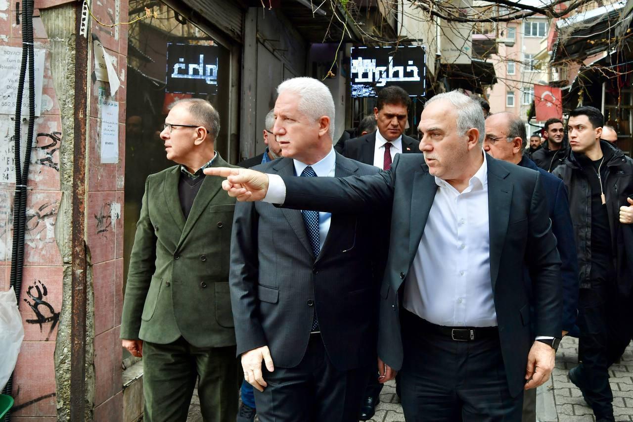  İstanbul Valisi Davut Gül ve Fatih Belediye Başkanı Mehmet Ergün Turan