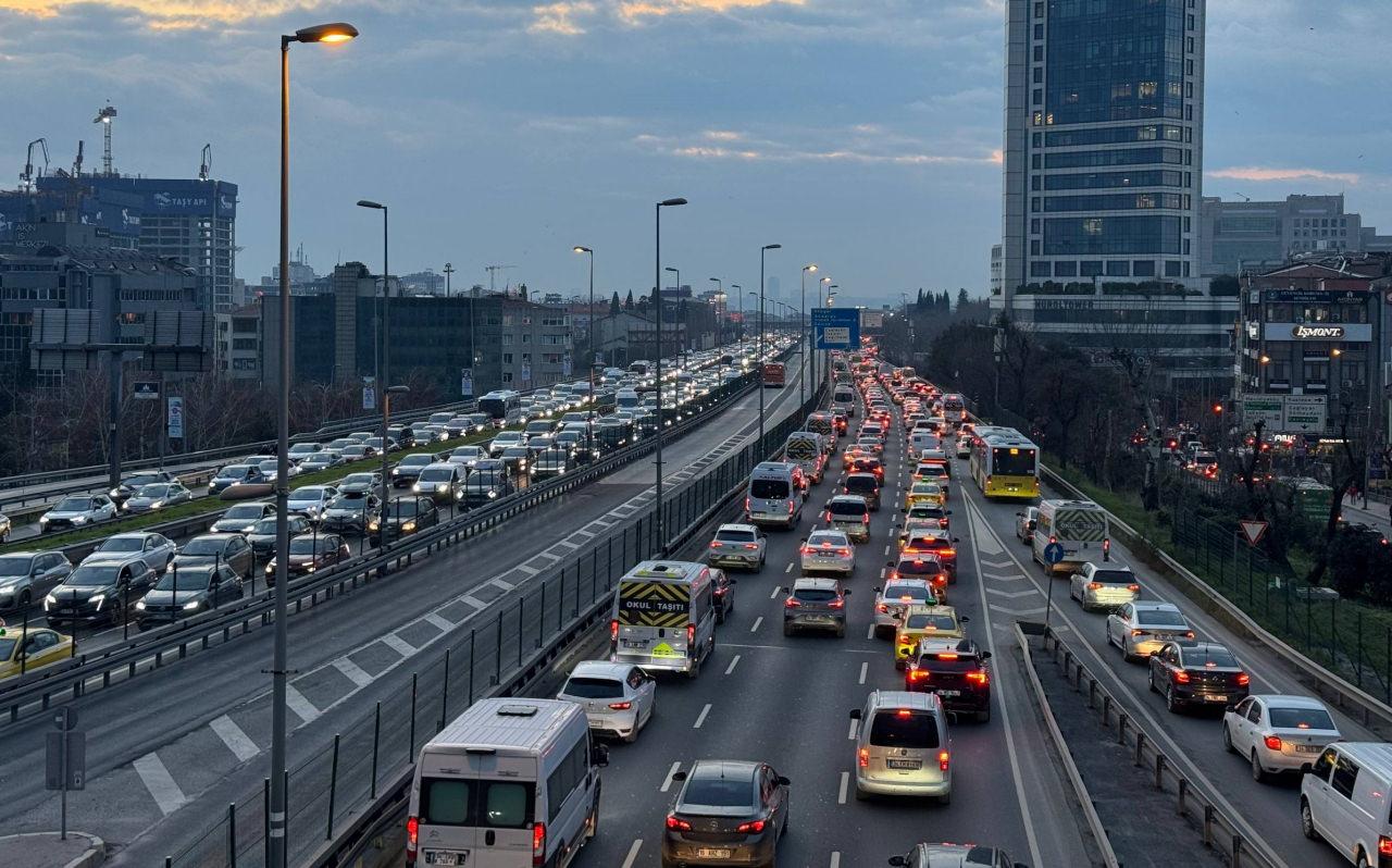 İstanbul trafiği işte böyle görüntülendi. 