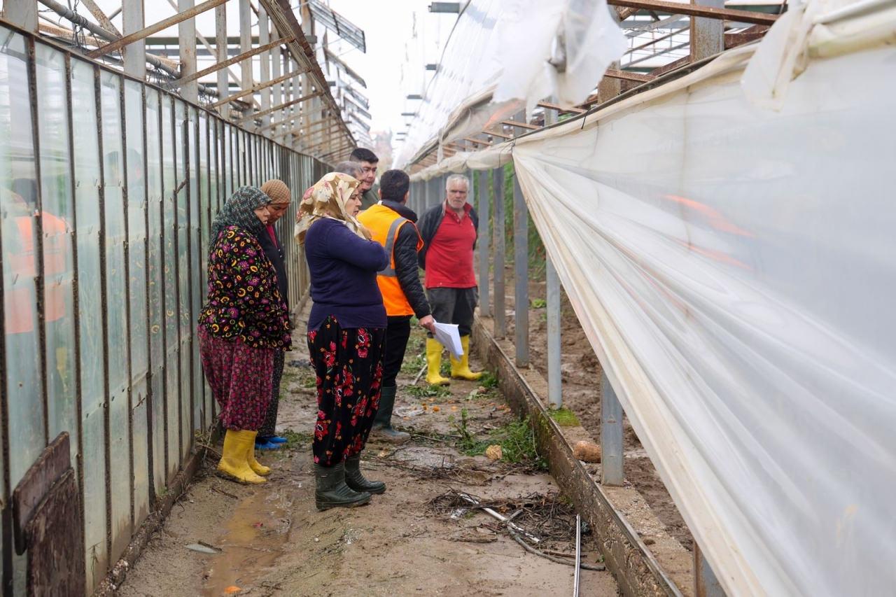 Aksu'da hasa tespit çalışmaları yapıldı