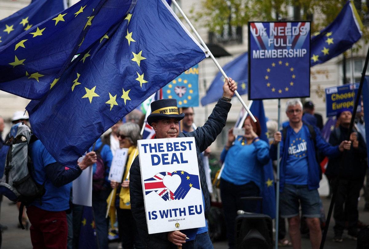 İngiltere'nin AB üyesi olmasını destekleyen bir grup eylemci