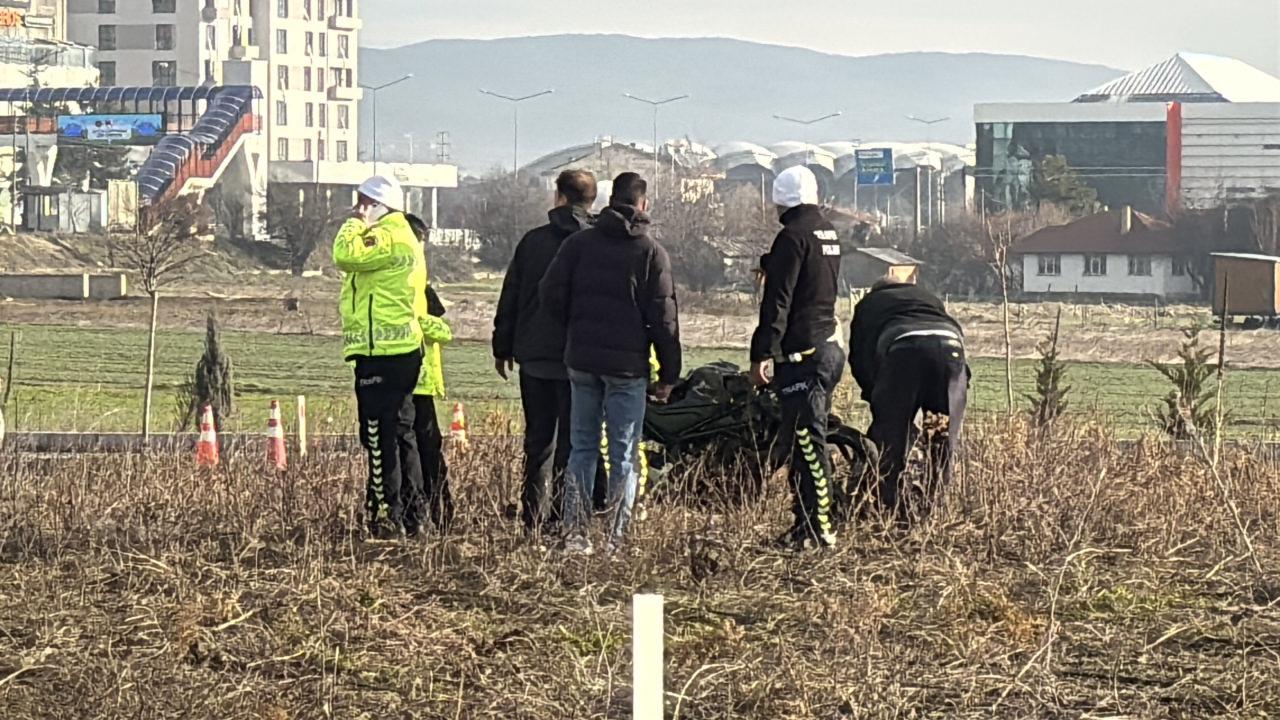 Erencan Fiş'in kaza yaptığı motosiklet.