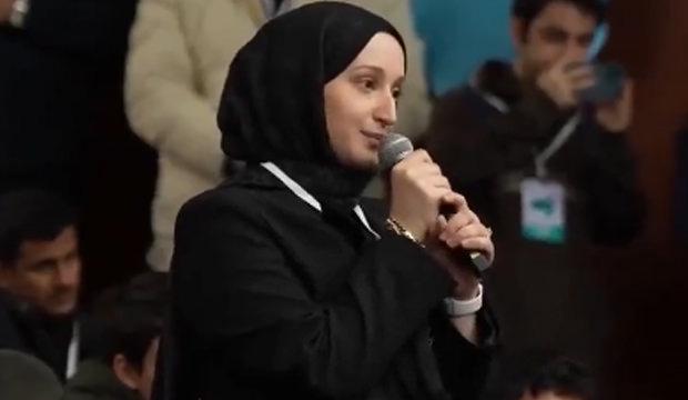 programda Bilal Erdoğan'a soru soran genç kız