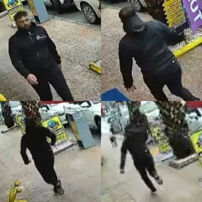 Mersin Tarsus’ta şüpheli İ.Y., silahla girdiği kuyumcudan 100 gram altın çaldı.