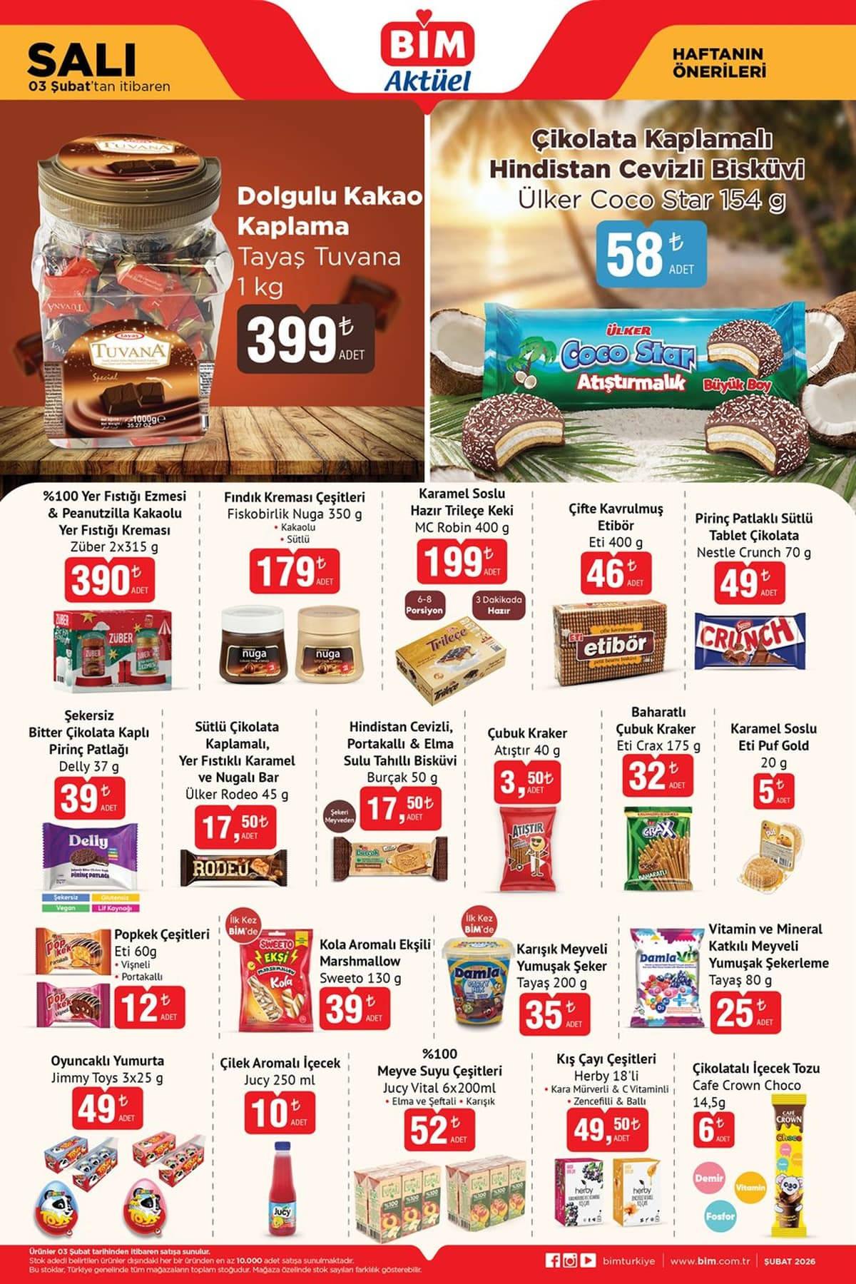 BİM 3-6 Şubat Aktüel Ürünleri