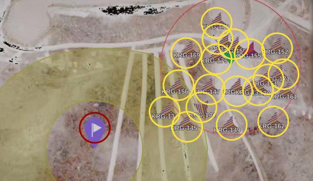 20 adet KARGU ger&ccedil;ek m&uuml;himmatla hedefi vurdu