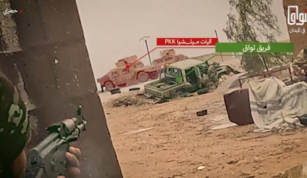 Suriye'de SDG/PKK'yı s&uuml;p&uuml;rme harekatından en net g&ouml;r&uuml;nt&uuml;ler...Konvoya pusu, kışlaya baskın