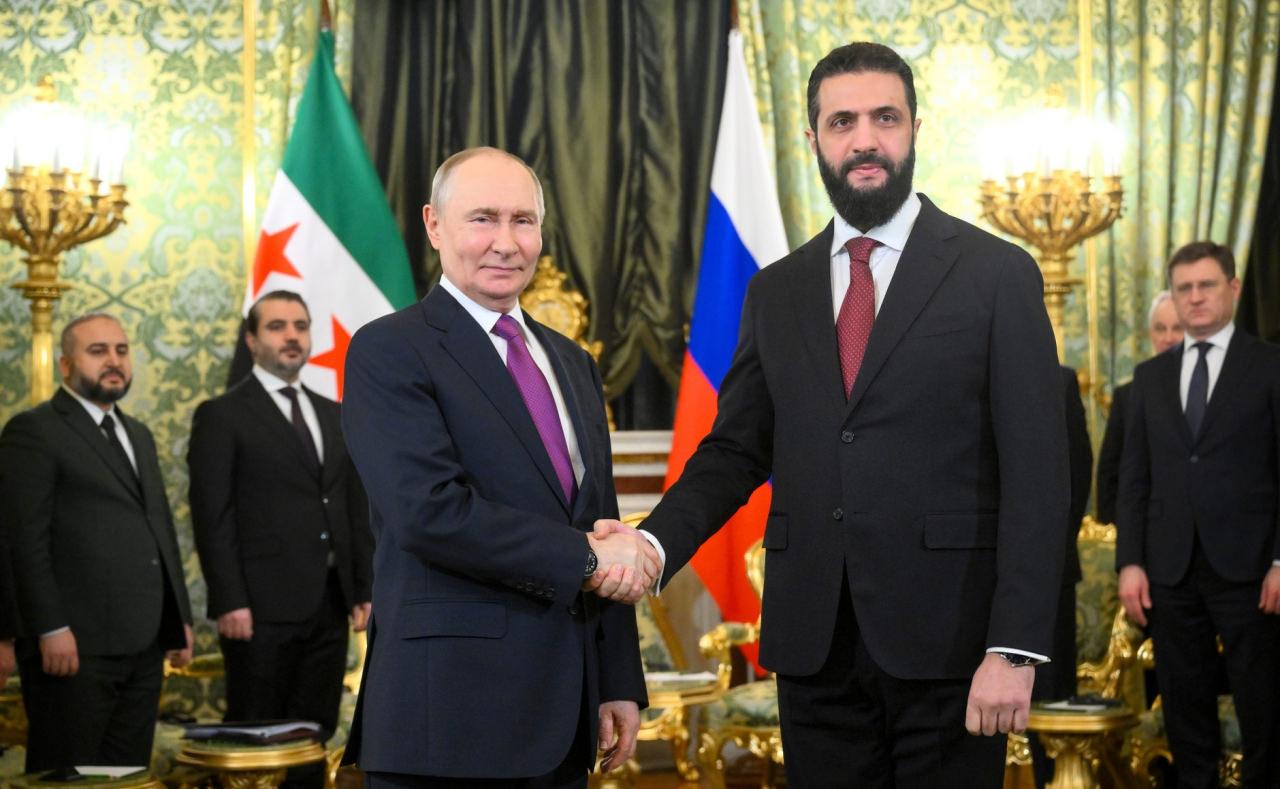 Vladimir Putin ve Ahmed Şara