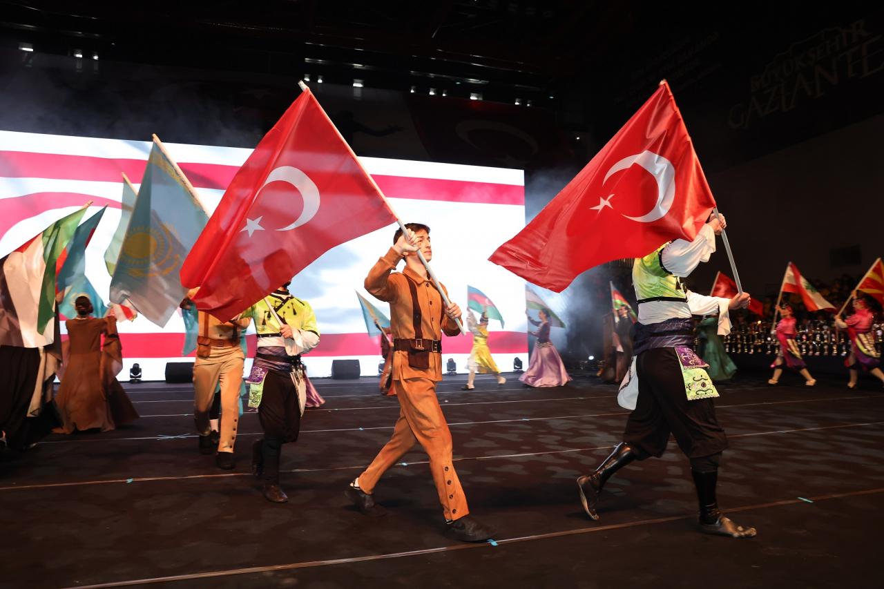 Tören, adeta görsel şölen oluşturdu. 