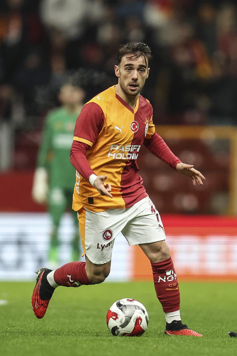 Yunus Akgün, önceki gün Trendyol Süper Lig'de oynanan Galatasaray - Kayserispor maçında.