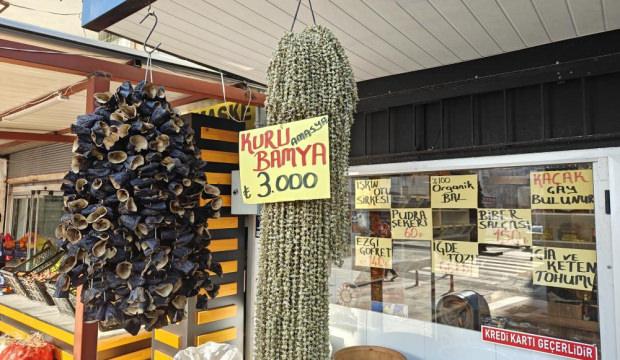 Bamya tezgahlarda: Kilosu 3 bin TL