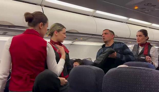 Erzurum-İstanbul u&ccedil;ağında şaşırtan anlar: Yolcu helallik isteyip indi