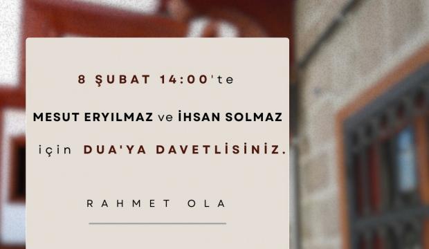 Fatih Kitabevi'nden Mesut Eryılmaz ve İhsan Solmaz i&ccedil;in dua daveti