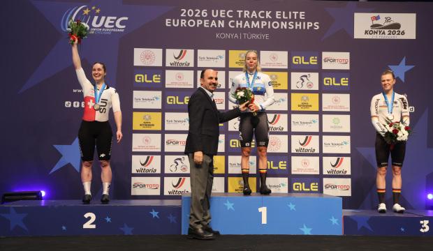 Konya'da Avrupa Pist Bisikleti Şampiyonası gururu: D&uuml;nya rekorları kırıldı