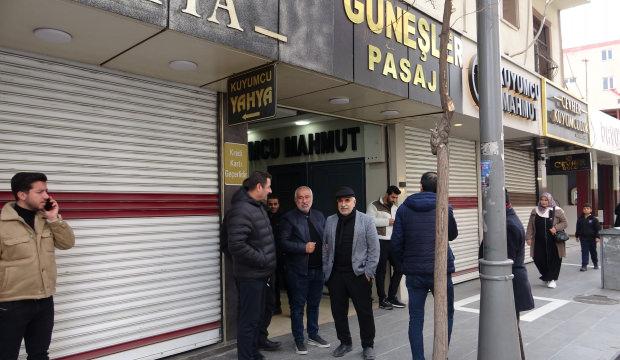 1 kilo altın &ccedil;alınmıştı! Batman'da kuyumcular kepenk kapattı