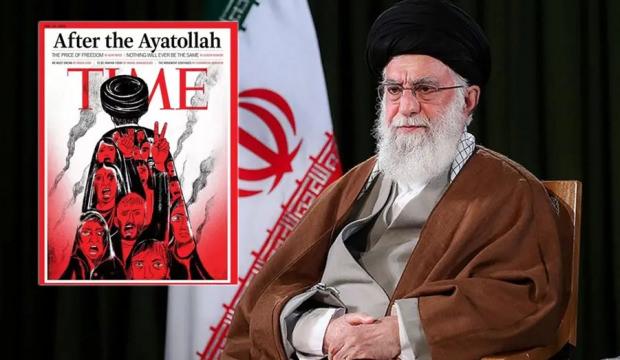 TIME'dan dikkat &ccedil;eken Hamaney kapağı! Suikast mesajı mı verildi?