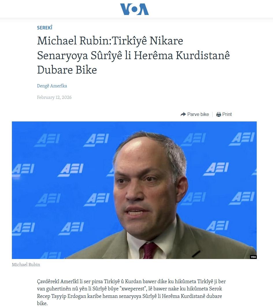 Amerika’nın Sesi'nin Rubin haberi