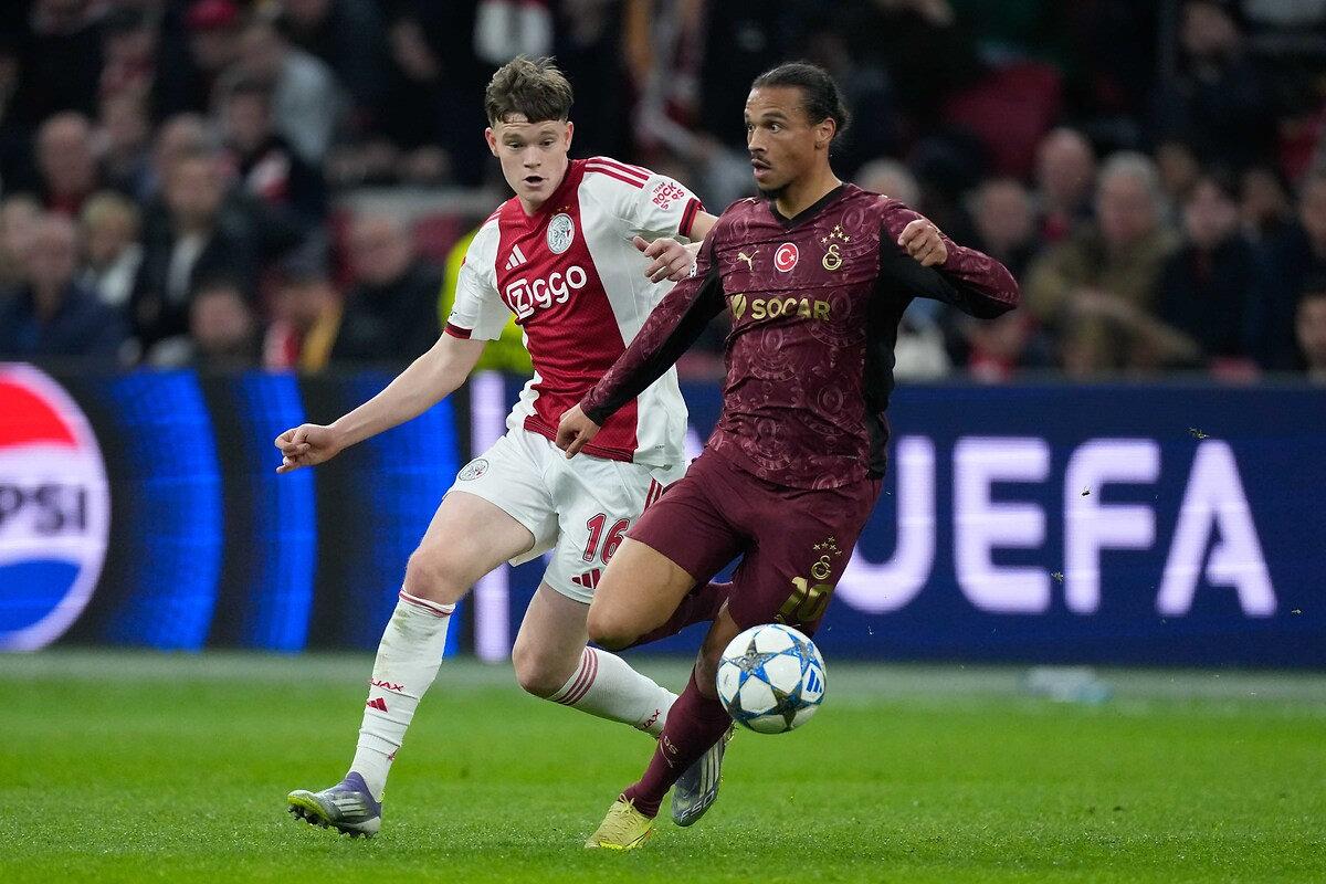 Galatasaray'ın 3-0 galip geldiği Ajax maçından bir görüntü.