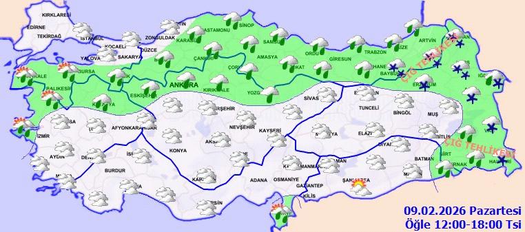 Meteoroloji Genel Müdürlüğü'nden peş peşe uyarı geldi.