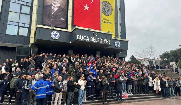 Buca'da eylem bitse de &ccedil;&ouml;p dağları kaldı!